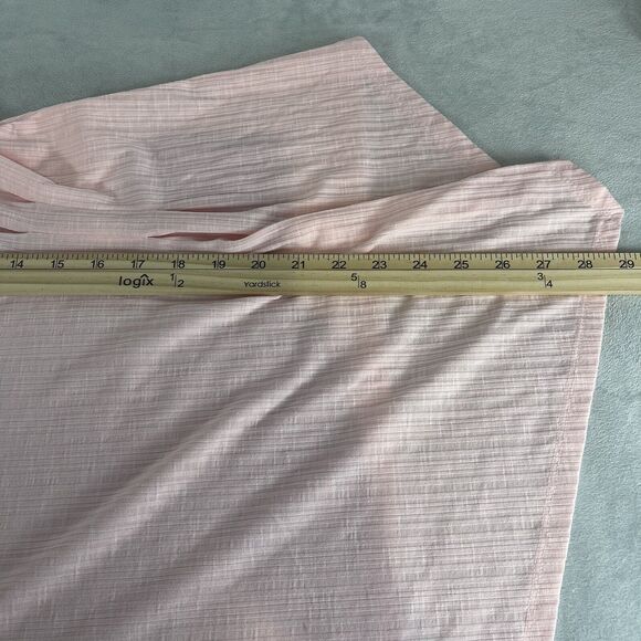 Chicos Top Women 2 US L Pink Asymmetric Lightweight Casual Blouse Basic Everyday - Picture 9 of 9